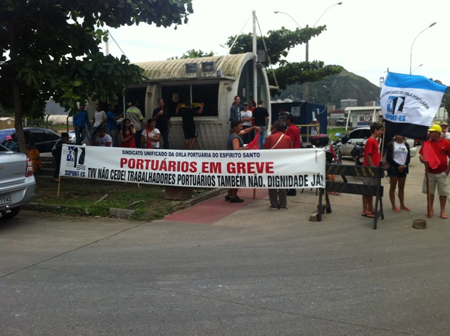 Imagem de Espírito Santo: Trabalhadores no Terminal de Vila Velha mantêm greve